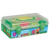 KIT PLASTILINA ALPINO 7 COLORES 90 GR 7 MOLDES + RODILLO | 1 UNIDADES | (ALPINO)